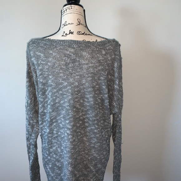 Oversized Dark Gray Melange Sweater - Picture 5 of 7